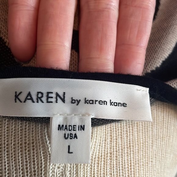 Karen Kane zebra print knit dress in taupe and black size large - Picture 5 of 5